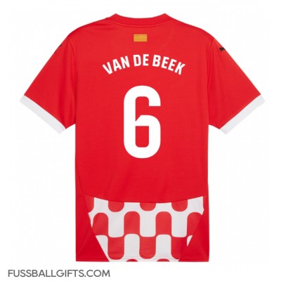 Girona Donny van de Beek #6 Fußballbekleidung Heimtrikot 2024-25 Kurzarm Girona Donny van de Beek #6 Fußballbekleidung Heimtrikot 2024-25 Kurzarm